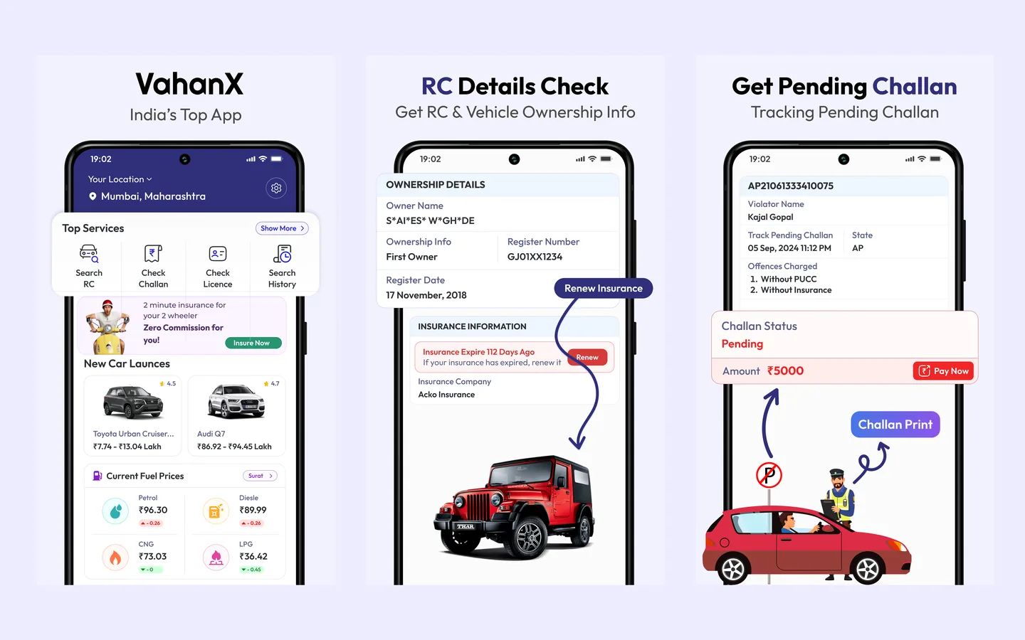VahanX — RTO Vehicle Info