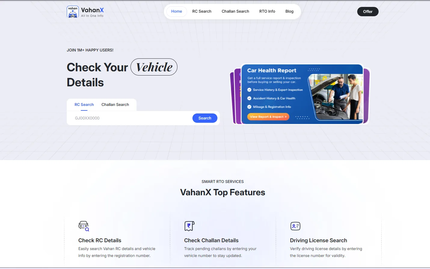 VahanX web platform